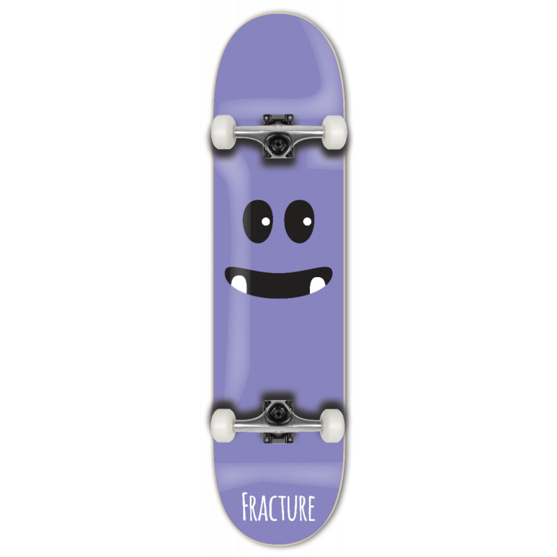 Fracture Lil Monsters Series Complete Skateboard - Purple 7.75"