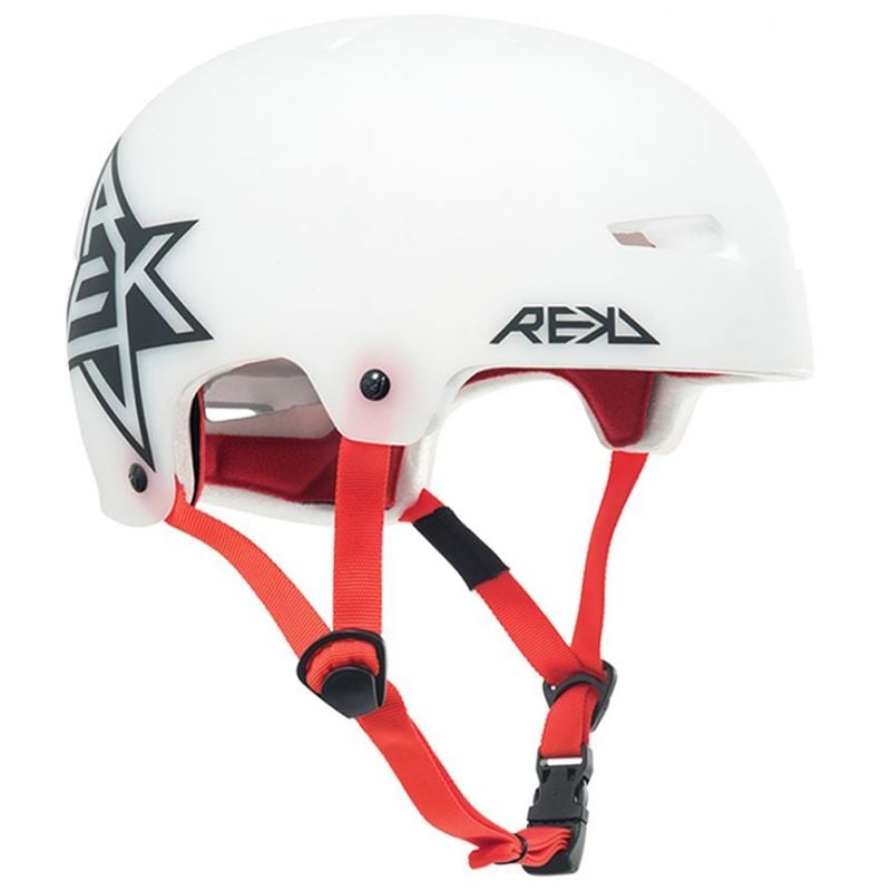 REKD Elite Icon Semi-Transparent Skate Helmet - White