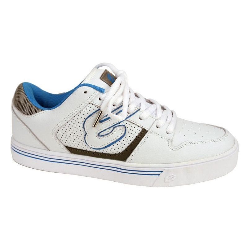 Elyts DB1 Low Top Skate Shoes - White / Blue