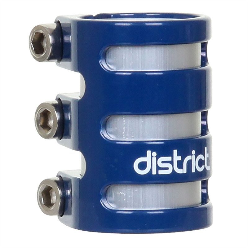 District S-Series TLC-15 Triple Scooter Clamp - Marino Blue