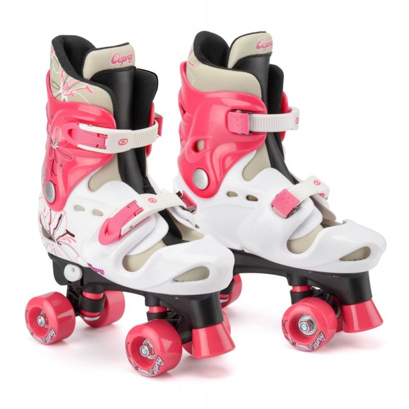 Osprey Kids Adjustable Quad Skates White / Pink