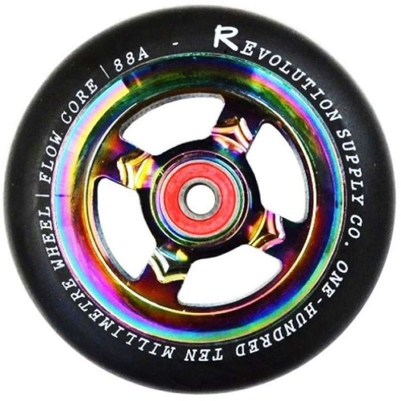 Revolution Flow Core 110mm Scooter Wheel - Black / Neochrome