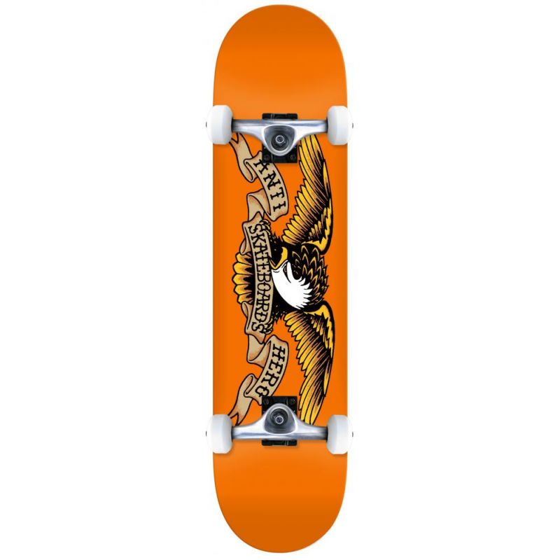 Anti Hero Classic Eagle 7.75" Complete Skateboard - Orange