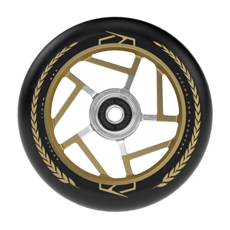 Fuzion Apollo 110mm Stunt Scooter Wheel - Black / Gold