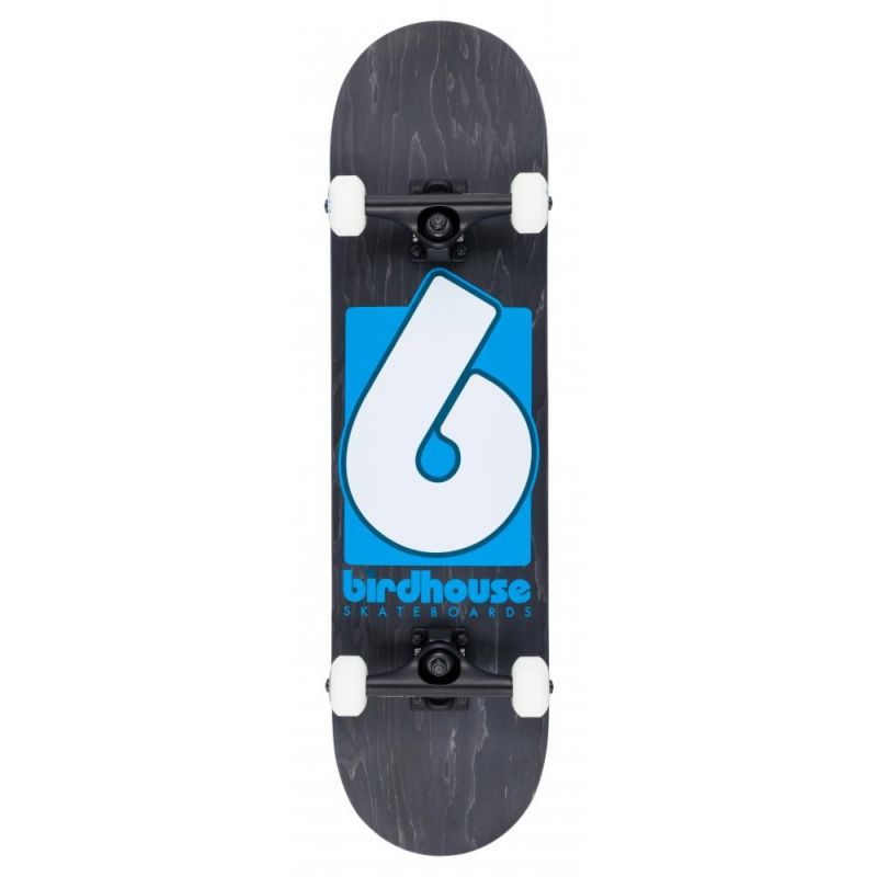 Birdhouse Stage 3 B Logo Black Blue Complete Skateboard - 8" x 31.5"