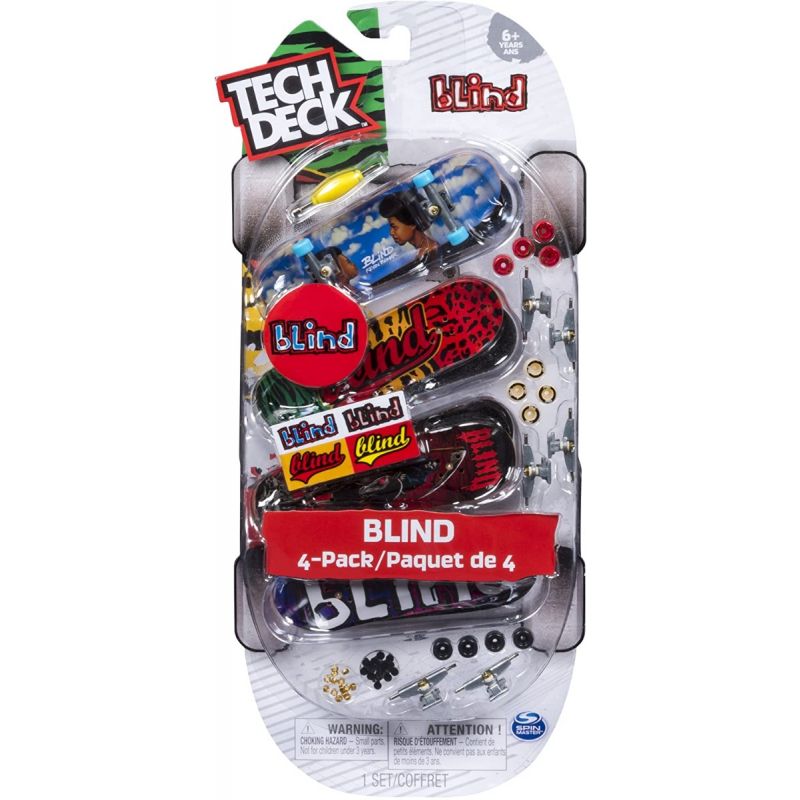 Tech Deck 96mm Fingerboard (4 Pack) - BLIND