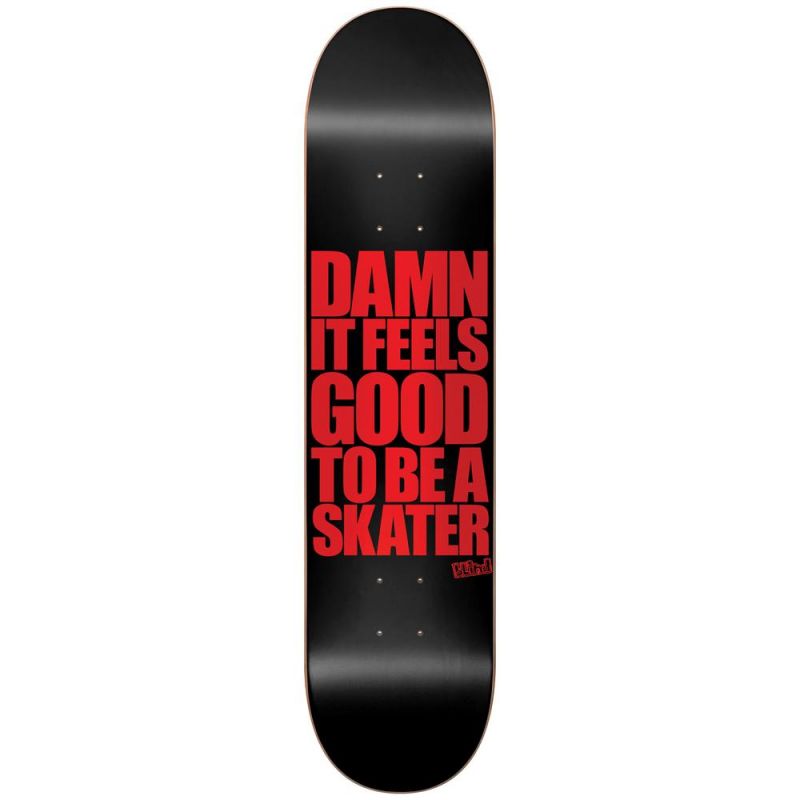 Blind Damn Black / Red Skateboard Deck 8"