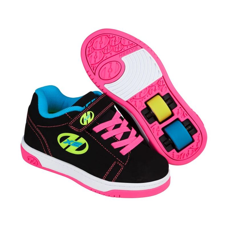 Heelys Dual Up X2 Shoes - Black / Neon Multi
