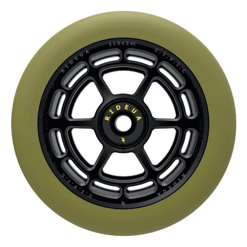 Urbanartt Civic Scooter Wheels - 110mm - Black / Green