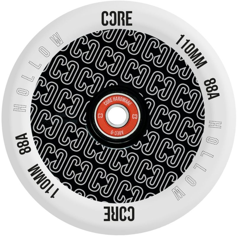 CORE Hollow Core Repeat V2 110mm Scooter Wheels - Clear / Black