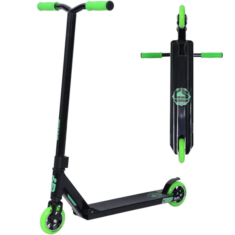 Crisp Blitz Stunt Scooter - Green / Black