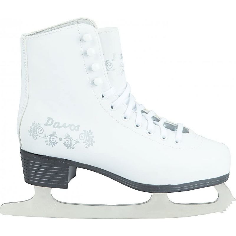 Baud Davos White Figure Ice Skates