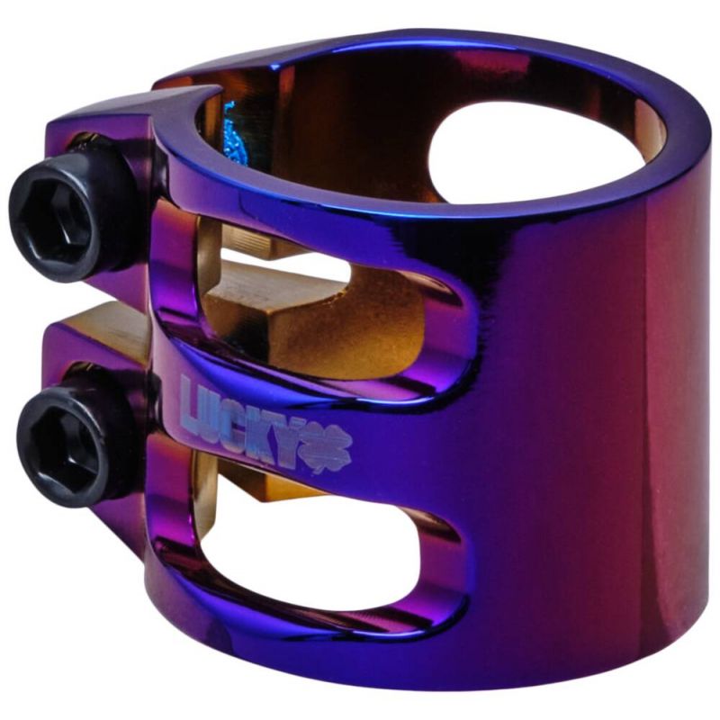 Lucky Dubl Stunt Oversized Scooter Clamp - Neochrome