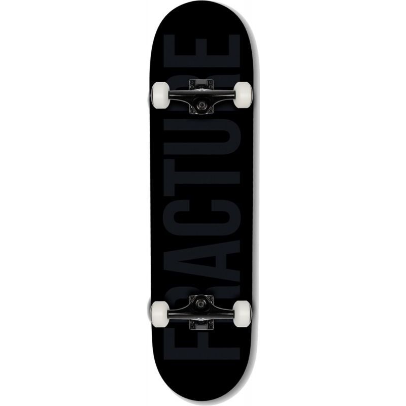 Fracture Fade Black Complete Skateboard 8" x 31"