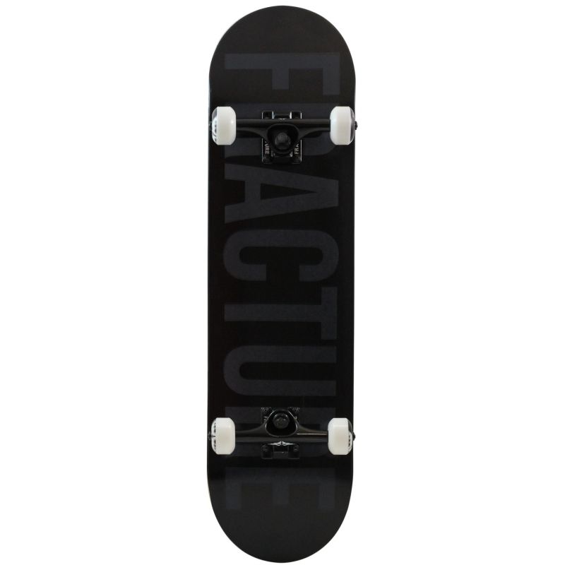 Fracture Fade 8.25"  Complete Skateboard - Black