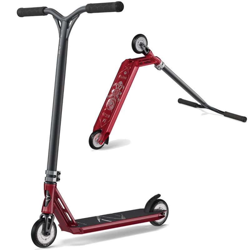 Fuzion Z350 2021 Complete Stunt Scooter - Burgundy Red
