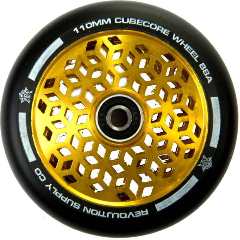 Revolution Supply Cubed Core Ultralite 110mm Scooter Wheel - Gold