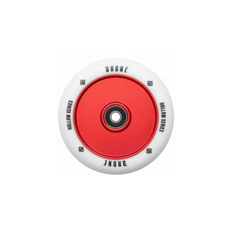 Drone Hollow Core Series 110mm Scooter Wheel - Red / White