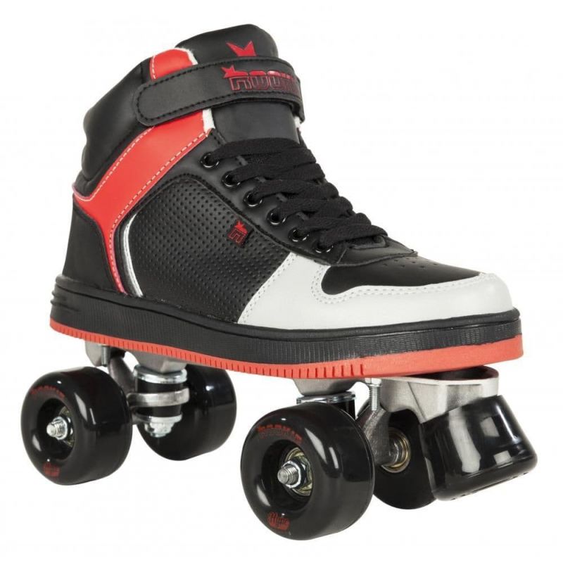Rookie Hype Hi-Top Quad Roller Skates - Black / Red UK5 Only