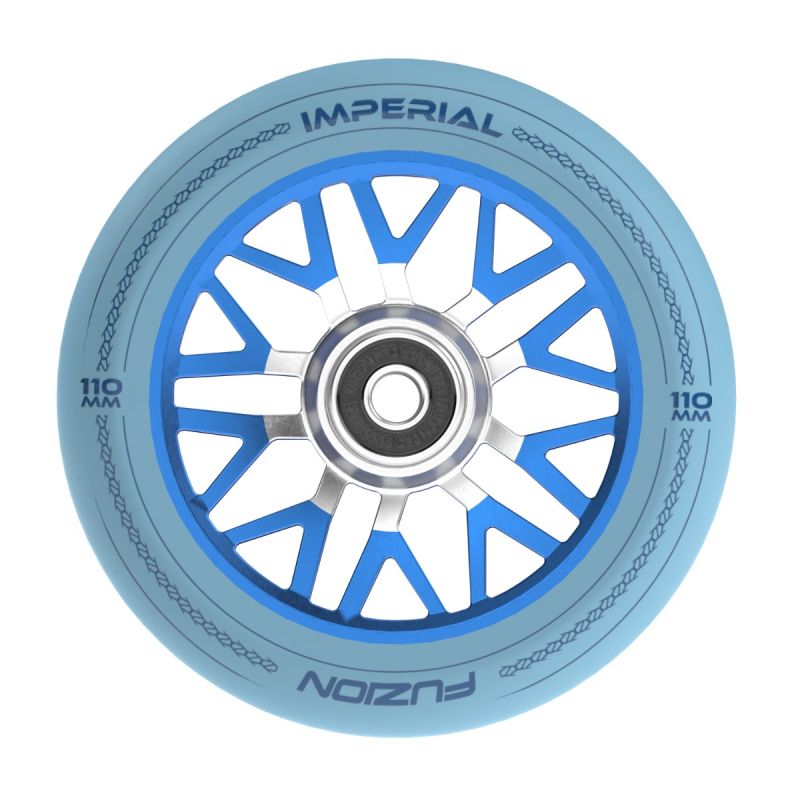 Fuzion Imperial 110mm Stunt Scooter Wheel - Baby Blue / Blue