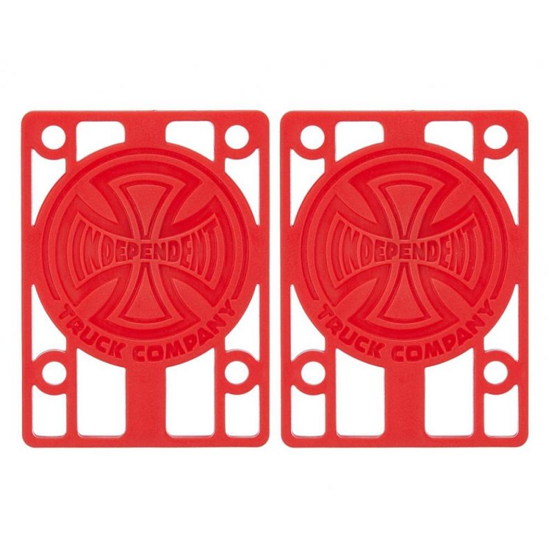 Independent Skateboard Riser Pads (2 pack) - Red1/8"