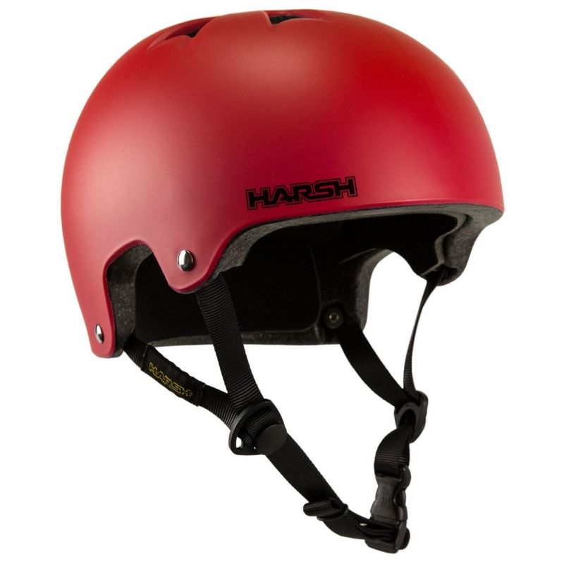Harsh Matte Red Skate Helmet Pro EPS