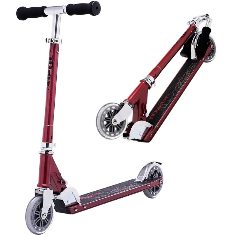JD Bug Classic Street 120 Red Glow Pearl Push Foldable Scooter