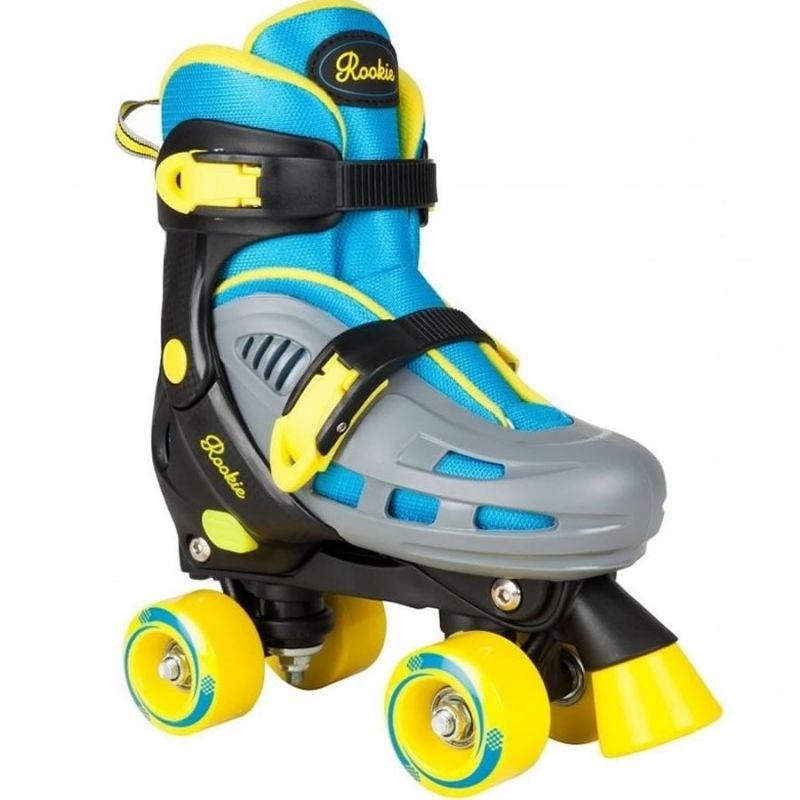 Rookie Adjustable Duo Blue / Yellow Quad Skates
