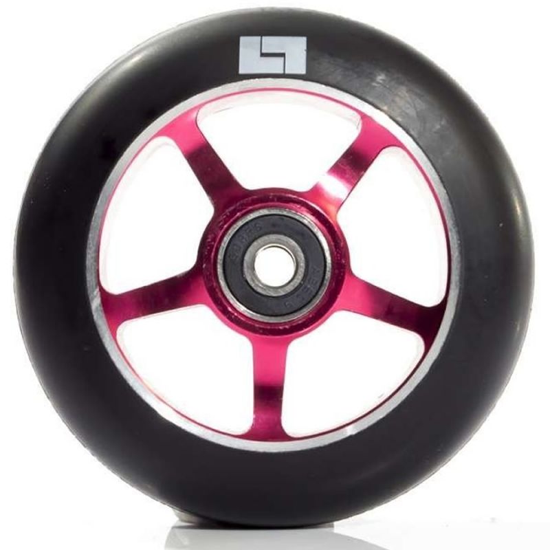 Logic 5 Spoke 100mm Scooter Wheel - Black / Red
