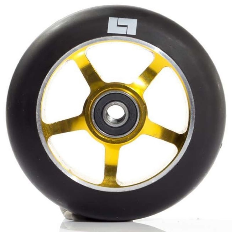 Logic 5 Spoke 100mm Scooter Wheel - Black / Gold