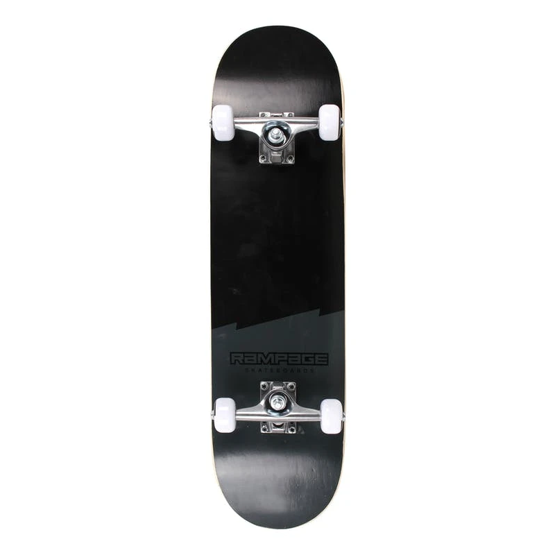 Rampage Plain Third 7.75" Complete Skateboard - Black