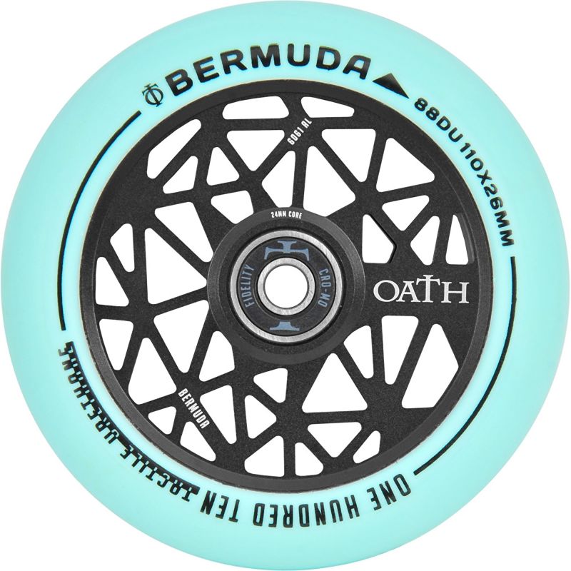 Oath Bermuda 110mm Scooter Wheel - Teal / Black