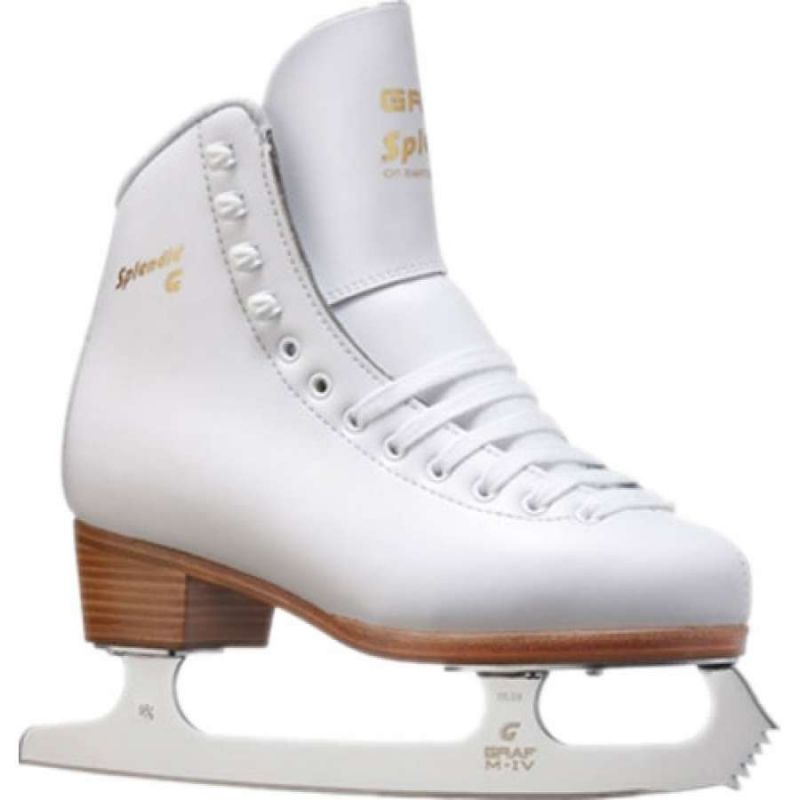 Graf Splendid Gold White Figure Ice Skates