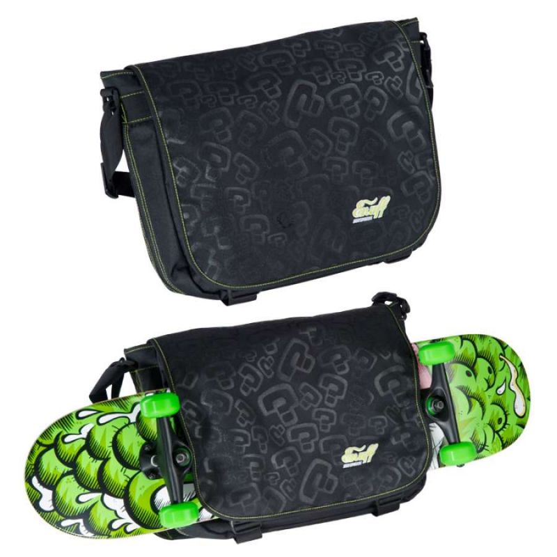 Enuff Messenger Skateboard Bag - Lime