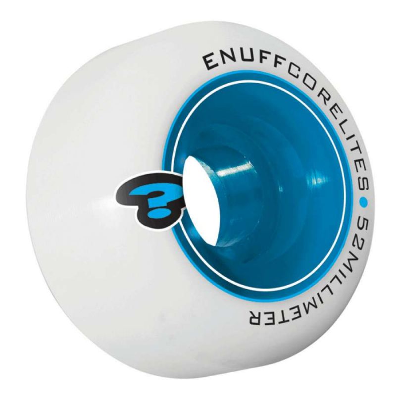 Enuff Corelites Skateboard Wheels - White / Blue