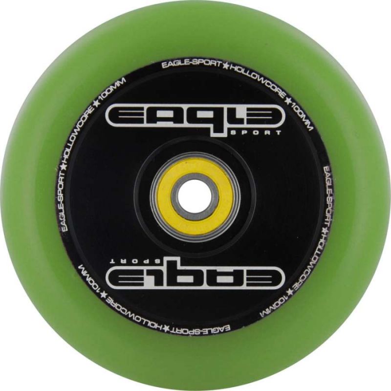 Eagle Hollow Tech 100mm Scooter Wheel - Green / Black