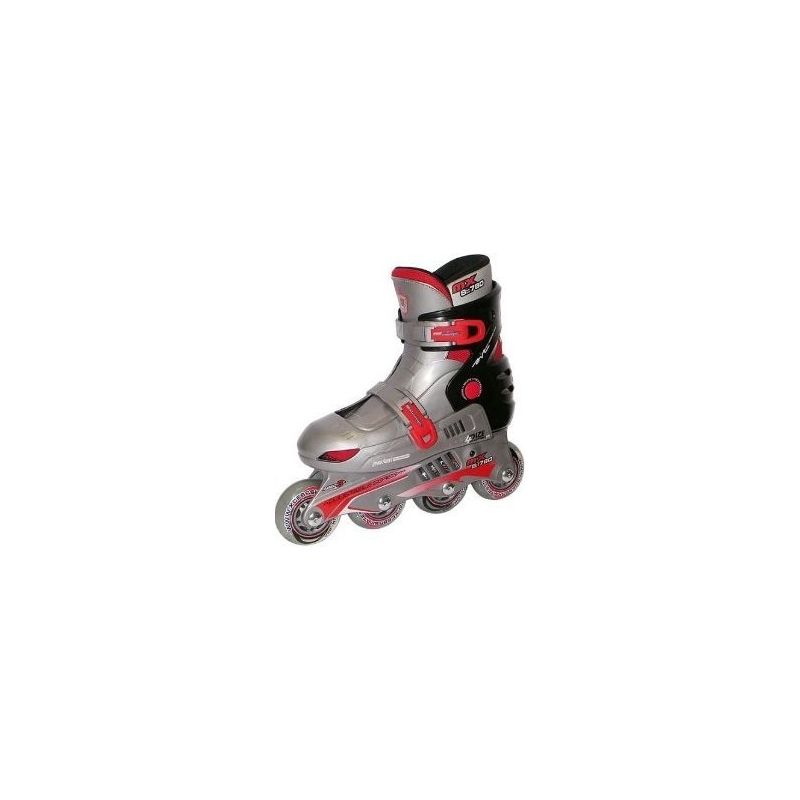 Xcess Skates MX S780 Adjustable Grey Black Red Inline Skates / Rollerblades