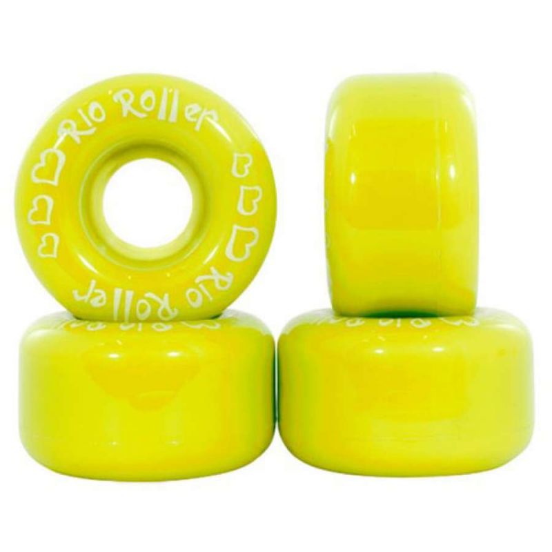 Rio Roller Coaster Quad Skate Wheels - Yellow