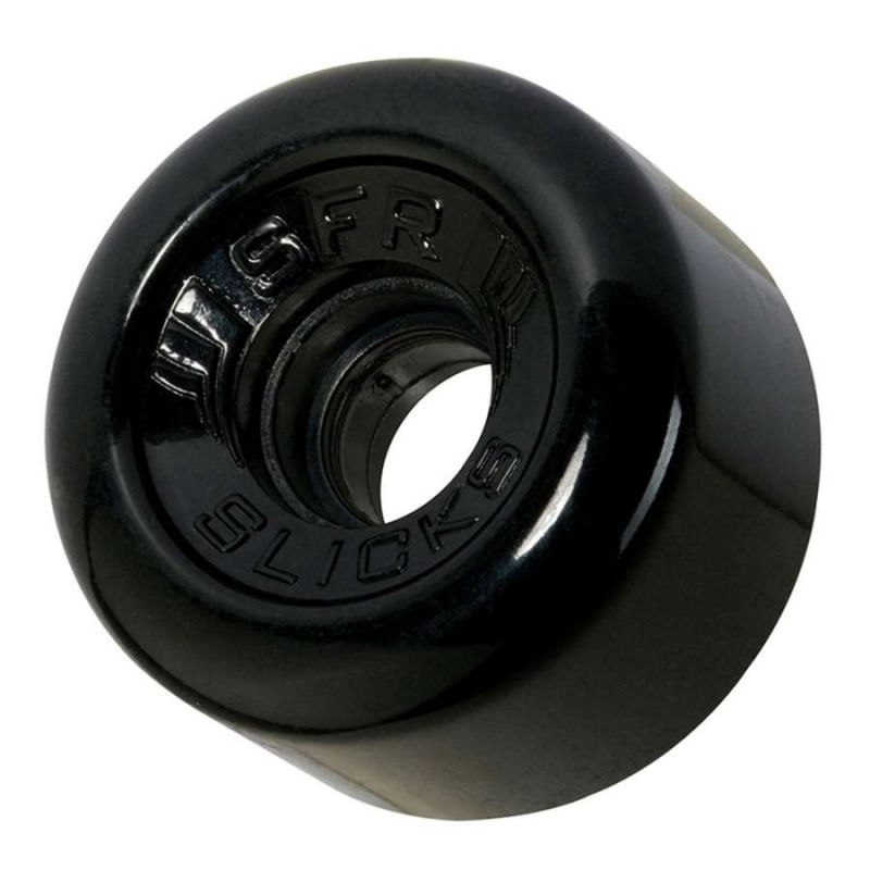SFR Slick Quad Roller Skate Wheels - Black