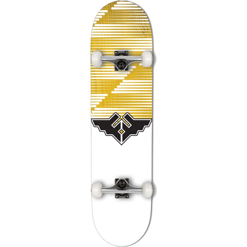 Fracture Wings V2 Series Complete Skateboard - Yellow 8"