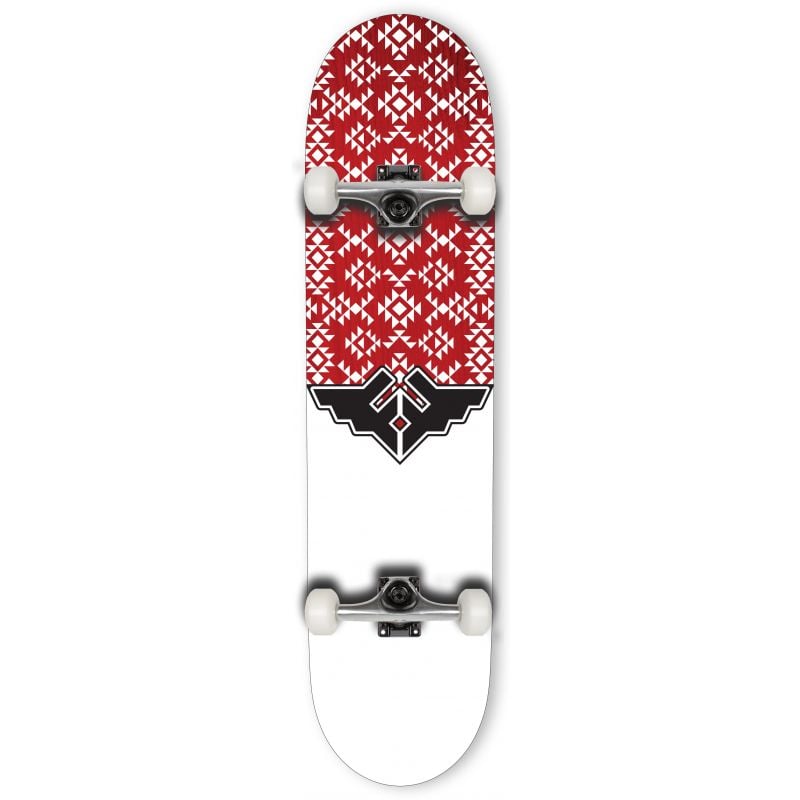Fracture Wings V3 Series Complete Skateboard - Red 7.75"