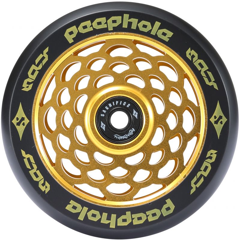 Sacrifice Spy Peephole 110mm Scooter Wheel - Gold