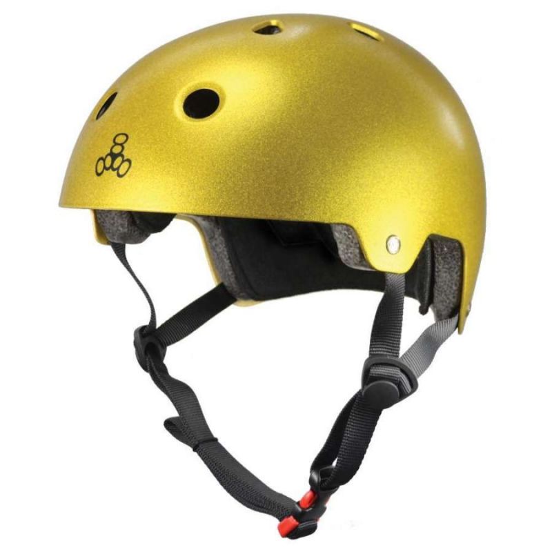 Triple 8 Brainsaver Gold Flake Helmet