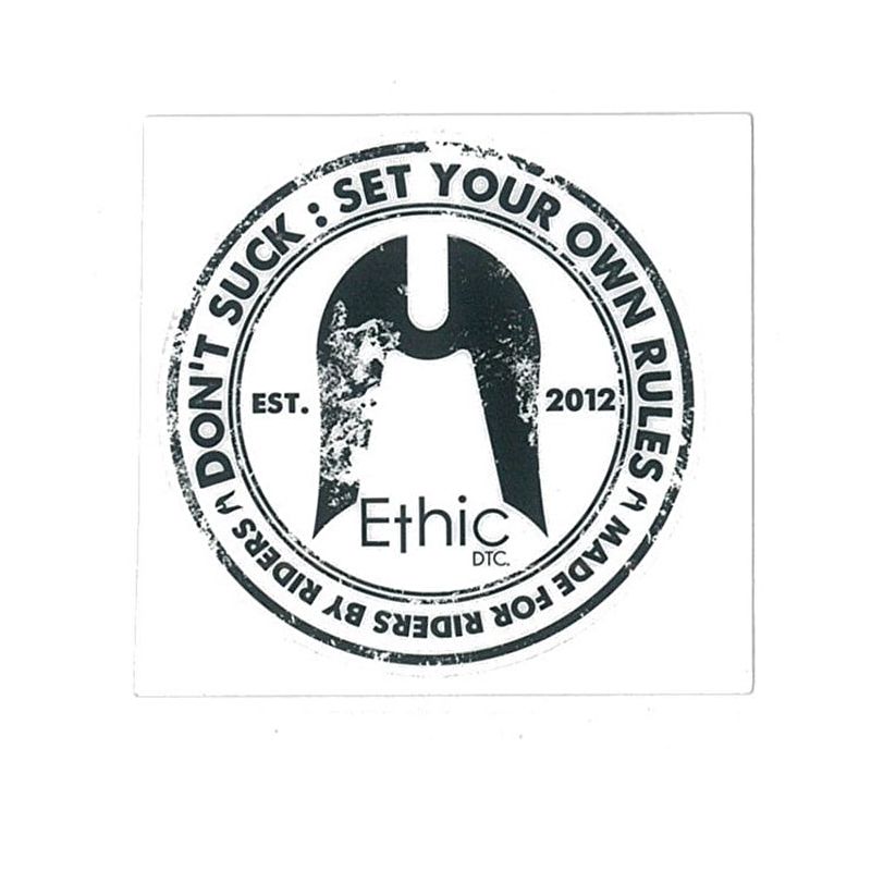 Ethic Set Your Own Rules Sticker - Clear