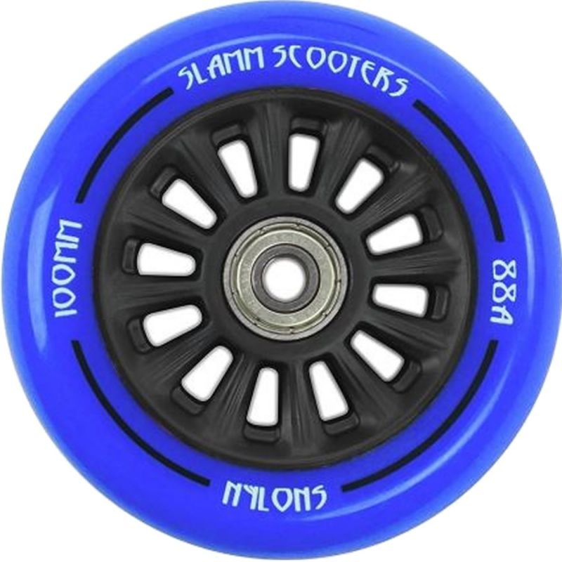 Slamm 100mm Nylon Core Wheel V2 - Black / Blue