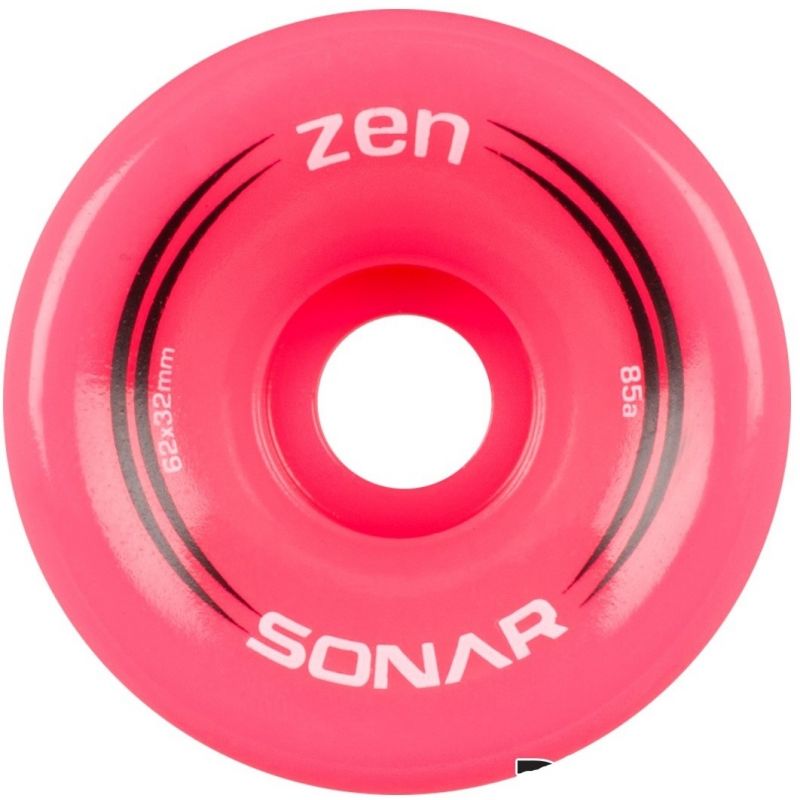 Radar Sonar Zen Pink Quad Derby Wheels 85A (4 pack)