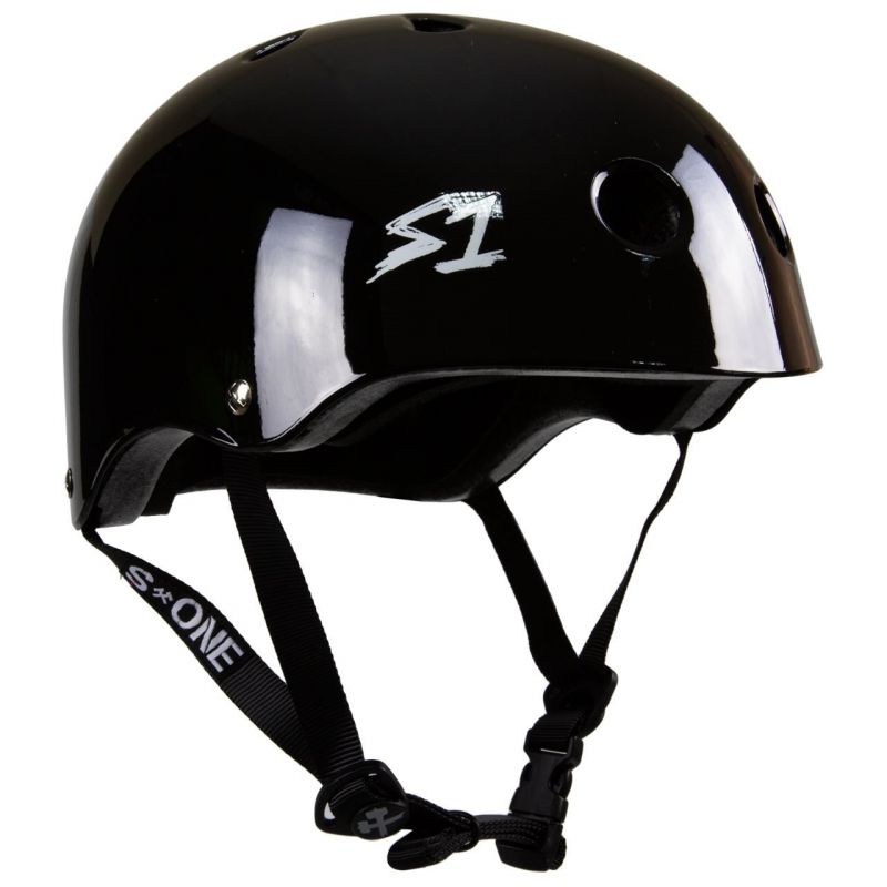 S1 Lifer LIT Scooter Skate Helmet - Gloss Black