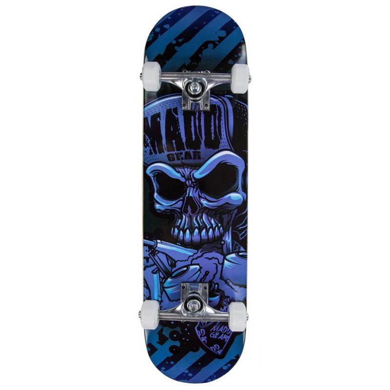 Madd Gear MGP Pro Series Hatter Blue / Black Complete Skateboard – 31” x 8”
