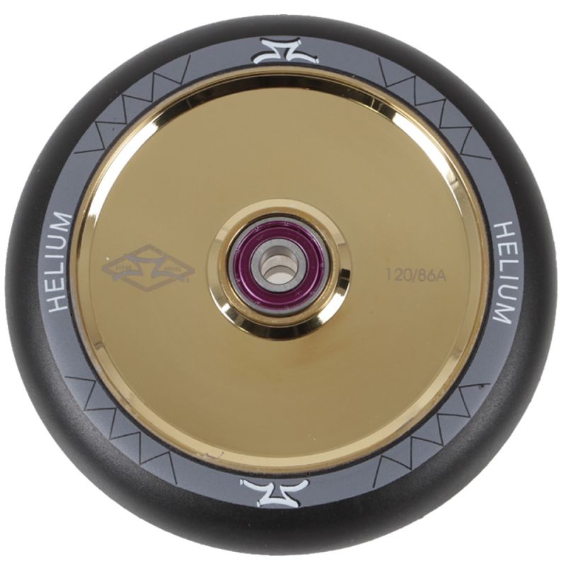 AO Helium Polished Silver 110mm Scooter Wheels