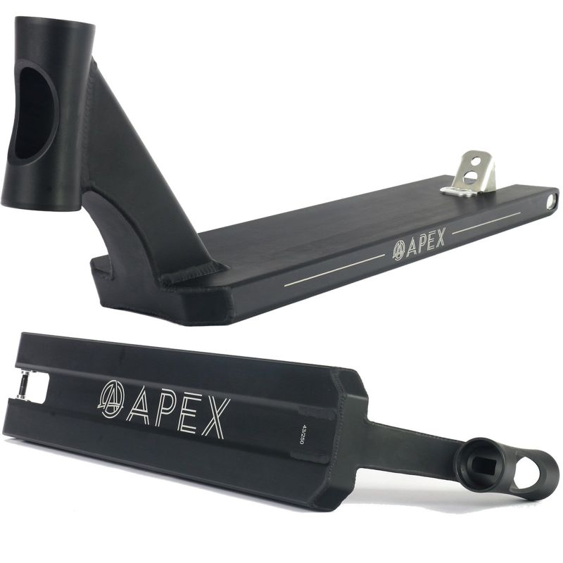 Apex Pro Black Wide Boxed Street Pro Scooter Deck – 600mm/23.6" or 620mm/24.4" X 5"/127mm